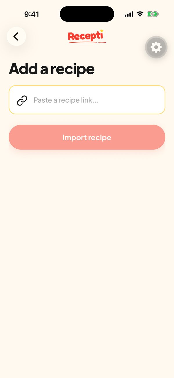 Paste a recipe link